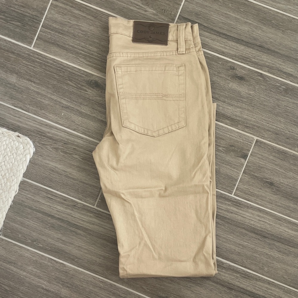 Cody James Men's Khaki Chino Pants - Tan